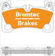 BREMTEC EURO-LINE BRAKE PADS SET BT1611ELC