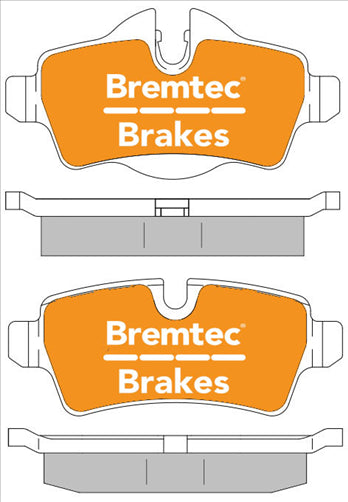 BREMTEC TRADELINE BRAKE PAD SET REAR MINI COOPER CLUBMAN COOPER S BT1614TS