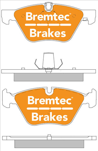 BREMTEC PRO-LINE BRAKE PADS SET BMW X1 (E84) XDRIVE 23d 2009- BT1616PRO