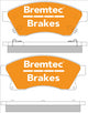 BREMTEC TRADE-LINE BRAKE PAD FRONT SET CRUZE BARINA OPEL ASTRA BT1619TS