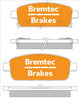 BREMTEC TRADE-LINE BRAKE PAD REAR SET CRUZE ASTRA CASCADA TRAX VOLT BT1626TS