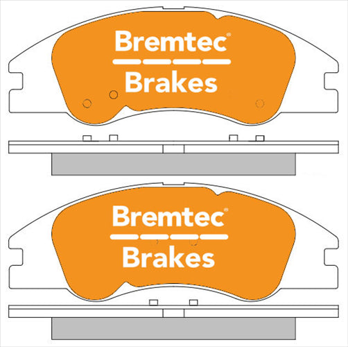 BREMTEC TRADELINE BRAKE PAD SET FRONT KIA CERATO 2004 - BT1628TS