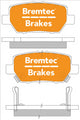 BREMTEC TRADE-LINE BRAKE PADS SET HONDA LEGEND IV KB 3.5 3.7 AWD BT1643TS
