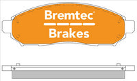BREMTEC TRADE-LINE BRAKE PAD FRONT SET PATHFINDER NAVARA MURANO LEAF BT1646TS