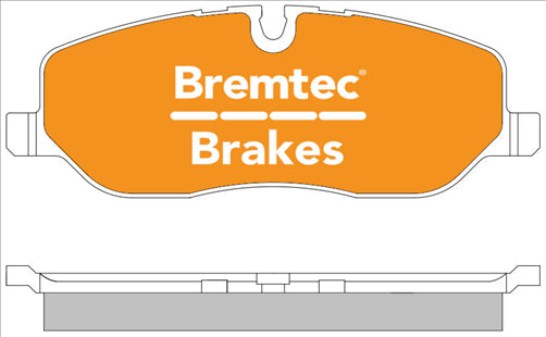 BREMTEC EURO-LINE HD BRAKE PADS SET RANGE ROVER SPORT 4.4L 2005- BT1650ELH