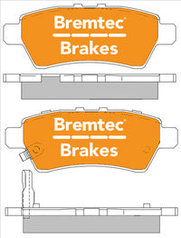 BREMTEC 4WD BRAKE PADS SET NISSAN NAVARA 2.5 2005- BT1653E