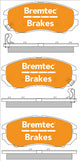BREMTEC 4WD BRAKE PADS SET HYUNDAI TIBURON 2.7 COUPE BT1656E