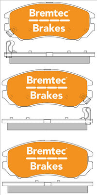BREMTEC PRO-LINE BRAKE PADS SET HYUNDAI TIBURON 2.7 COUPE BT1656PRO