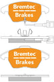 TRADELINE BRAKE PAD FRONT SET AUDI CITROEN PEUGEOT VW SKODA BT1659TS