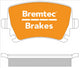 BREMTEC EURO-LINE BRAKE PAD REAR SET AUDI A3 A4 A6 S3 TT. VW GOLF BT1660ELC