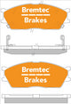BREMTEC TRADELINE BRAKE PAD SET FRONT KIA RIO 1.4, 1.5 2002-05 BT1663TS