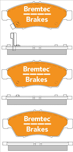 BREMTEC PRO-LINE BRAKE PADS SET SUZUKI LIANA 1.5 RB21 2002- BT1665PRO