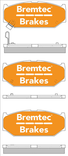 BREMTEC PRO-LINE BRAKE PADS SET SUZUKI SWIFT 1.3, 1.5 EZ 2005- BT1669PRO