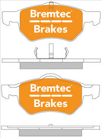 BREMTEC 4WD BRAKE PADS SET CHRYSLER VOYAGER III 2000- ATE BT1691E