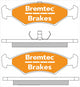BREMTEC TRADE-LINE BRAKE PADS SET MAZDA 131 (BAJ) 1996-02 BT1695TS
