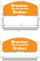 BREMTEC 4WD BRAKE PADS SET MAZDA E SERIES 1988-00 BT169E