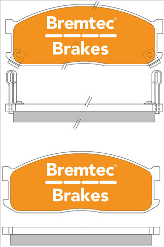 BREMTEC PRO-LINE BRAKE PADS SET MAZDA E SERIES 1988-00 BT169PRO