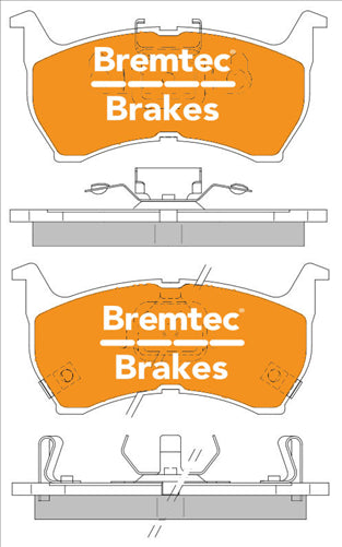 BREMTEC TRADE-LINE BRAKE PADS SET FORD TELSTAR AR 1982-86 BT171TS