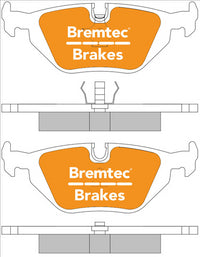 BREMTEC TRADE-LINE BRAKE PADS SET BMW 3 SERIES (E36) 1991-01 BT1730TS