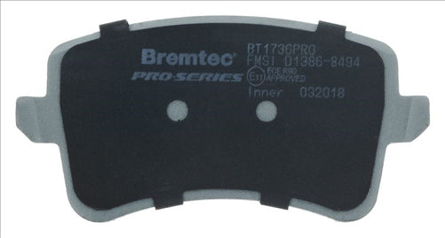 BREMTEC PRO-LINE REAR BRAKE PADS SET AUDI Q5 (8R) 3.0V6D 2008- BT1736PRO