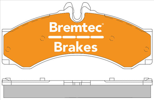 BREMTEC PRO-LINE BRAKE PADS SET MERCEDES SPRINTER (905) PERROT BT1740PRO
