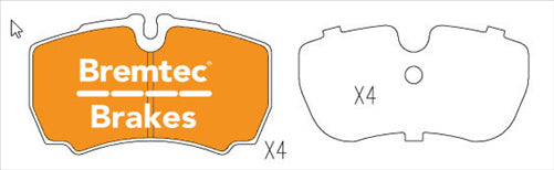 EURO-LINE HD BRAKE PADS SET IVECO DAILY (35S13) 2.2TDi BT1748ELH