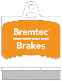 BREMTEC TRADE-LINE BRAKE PADS SET CITROEN C5 1.6 - 2.0HDi 2001- BT1751TS