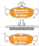 BREMTEC EURO-LINE BRAKE PADS SET JAGUAR XK8 Coupe (QEV) 4.0L BT17531ELC