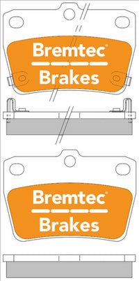BREMTEC PRO-LINE BRAKE PADS SET TOYOTA RAV4 II 2.0 VVTi 2000- BT1757PRO