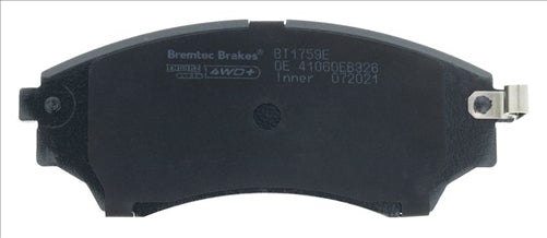 BREMTEC 4WD BRAKE PAD FRONT SET COURIER RANGER B2600 B4000 BT1759E
