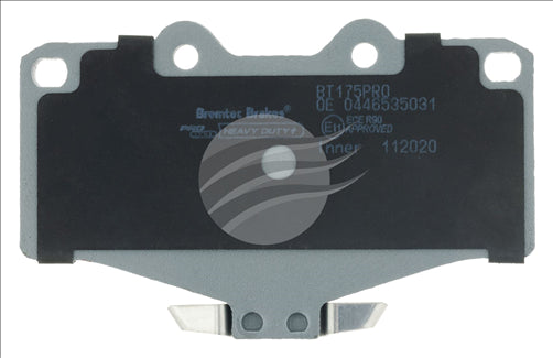 BREMTEC PRO LINE HD CERAMIC+ LOW DUST HILUX, 4 RUNNER PRADO FRONT BT175PRO