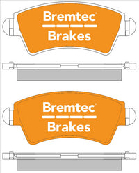BREMTEC TRADELINE BRAKE PAD SET FRONT PEUGEOT 206 (2A/C) 1.6 16V BT1761TS