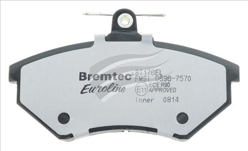 BREMTEC EURO-LINE BRAKE PADS SET AUDI 80 V6 1993-98 BT176ELC