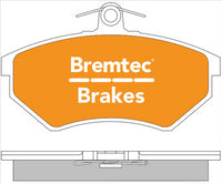BREMTEC TRADE-LINE BRAKE PADS SET AUDI 80 V6 1993-98 BT176TS