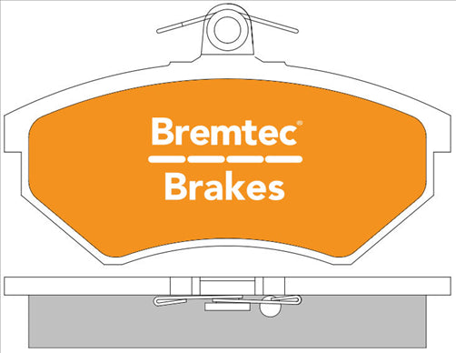 BREMTEC EURO-LINE BRAKE PADS SET VW GOLF MKIII 2.0, VR6 2.8 BT177ELC