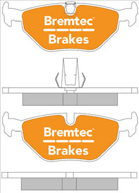 BREMTEC EURO-LINE BRAKE PADS SET BMW 5 SERIES (E39) 530d (ATE) BT1783ELC