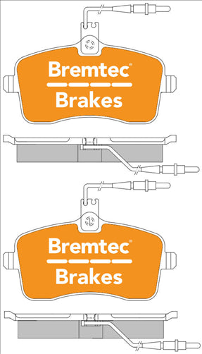 BREMTEC TRADELINE BRAKE PAD SET FRONT PEUGEOT 407 SERIES 2.2, 3.0HDi BT1792TS