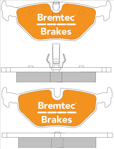 BREMTEC EURO-LINE BRAKE PADS SET BMW 3 SERIES (E46) 1999- BT1795ELC