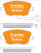 BREMTEC TRADE-LINE BRAKE PADS SET VW POLO IV 1.6 GTi, 1.8 SENSOR BT1798TS