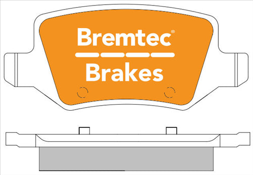 BREMTEC REAR BRAKE PADS SET MERCEDES A190, A210 (W168) BT1802TS