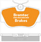 BREMTEC TRADE-LINE BRAKE PADS SET MERCEDES W201 C-CLASS 1982-87 BT1812TS