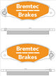 BREMTEC EURO-LINE BRAKE PADS SET XANTIA XM Y4 2.0i, 2.5TD BOSCH BT1821ELC