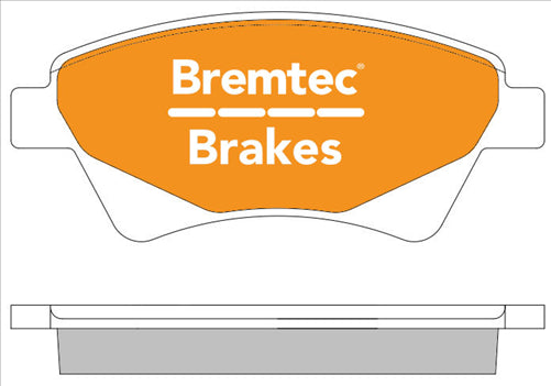 BREMTEC EURO-LINE BRAKE PADS SET MEGANE II (KM0/1_) 1.5Di BOSCH BT1824ELC