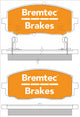 BREMTEC TRADELINE BRAKE PAD SET FRONT HYUNDAI i10 1.1, 1.2 2011- BT1833TS