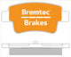 BREMTEC EURO-LINE BRAKE PADS SET FIAT GRAND PUNTO 1.3, 1.4 TD BT1834ELC