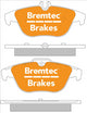 BREMTEC TRADE-LINE BRAKE PADS SET MERCEDES (S204) C200, C220 BT1840TS