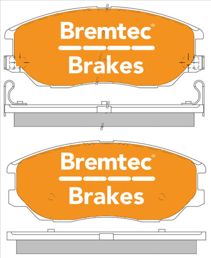 BREMTEC PRO LINE HD CERAMIC+ ZERO DUST HYUNDAI TERRACAN 3.5TD 2006- BT1842PRO