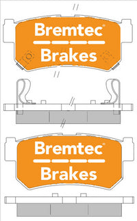 BREMTEC PRO-LINE BRAKE PADS SET SSANGYONG KYRON M200 2.0XDi BT1848PRO