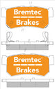 BREMTEC TRADELINE BRAKE PAD SET REAR SSANGYONG ACTYON 2.0, 2.3TD BT1848TS