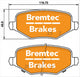 BREMTEC PRO-LINE BRAKE PADS SET CHRYSLER GRAND VOYAGER V (RT) BT18510PRO